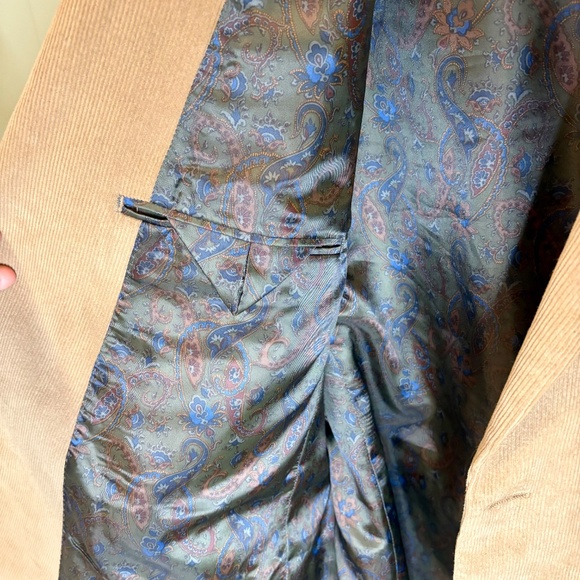 Lauren Ralph Lauren Men’s Corduroy Blazer Jacket Size 46R Single Breast 2 Button - Picture 3 of 6